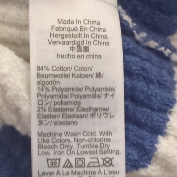 NWT Madewell White And Blue Seeater - Picture 5 of 5